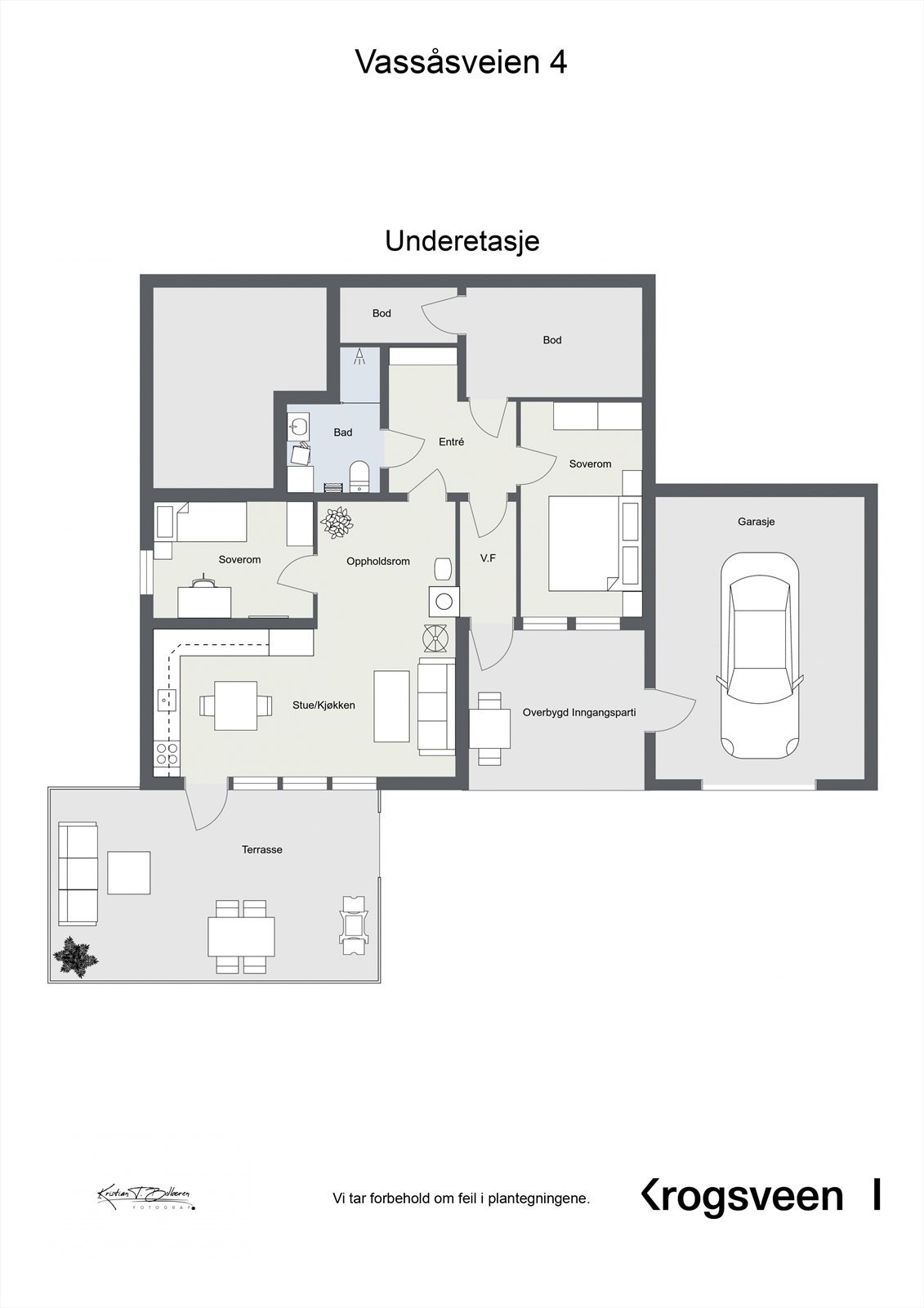 Plantegning underetasje Galleribilde