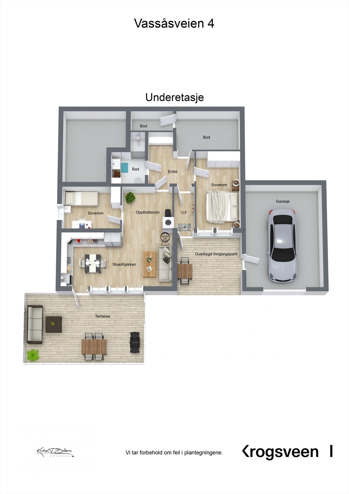 Plantegning underetasje Galleribilde