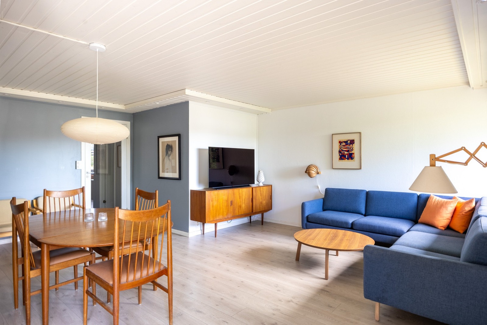Store deler av leiligheten ble pusset opp i 2019/2020. Galleribilde