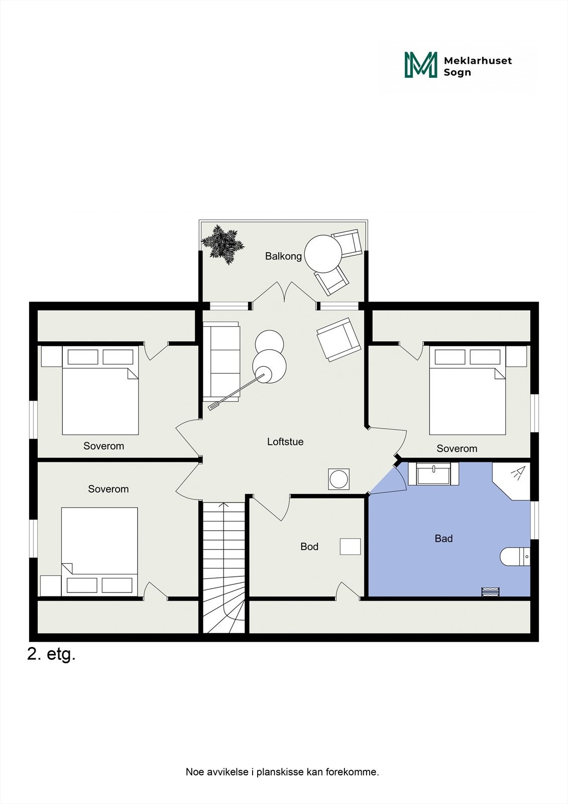 Planteikning 2D 2.etg. Galleribilde