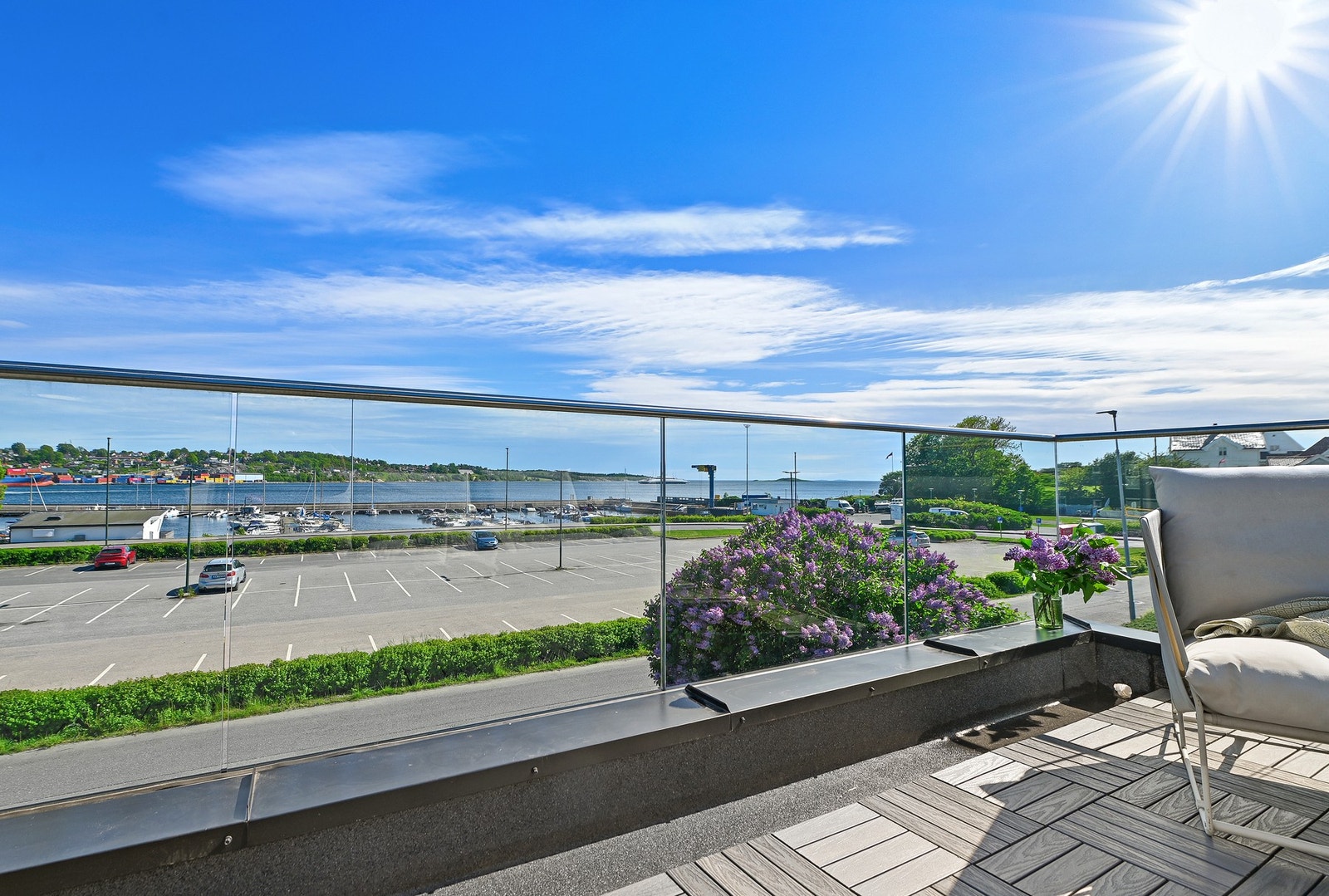 Fra hovedsoverommet er det utgang til takterrasse. Galleribilde
