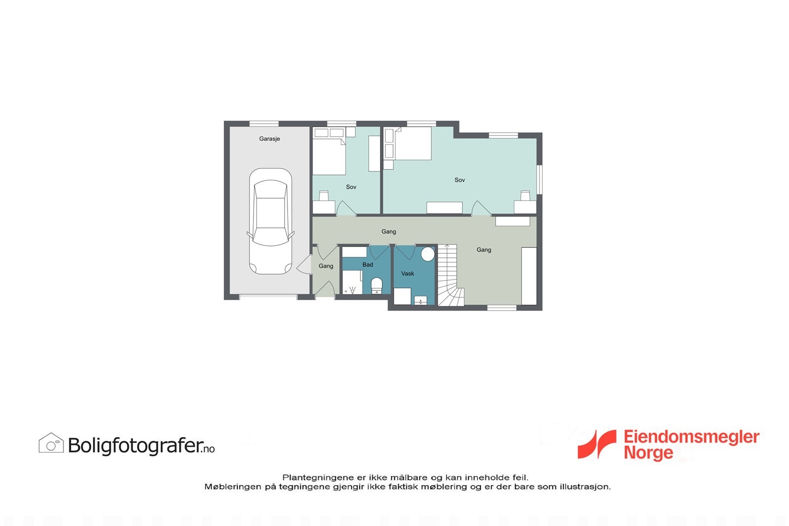 Plantegning u. etg. Galleribilde