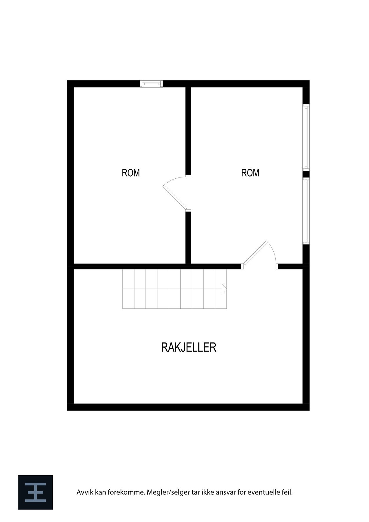 Plantegning kjeller Galleribilde
