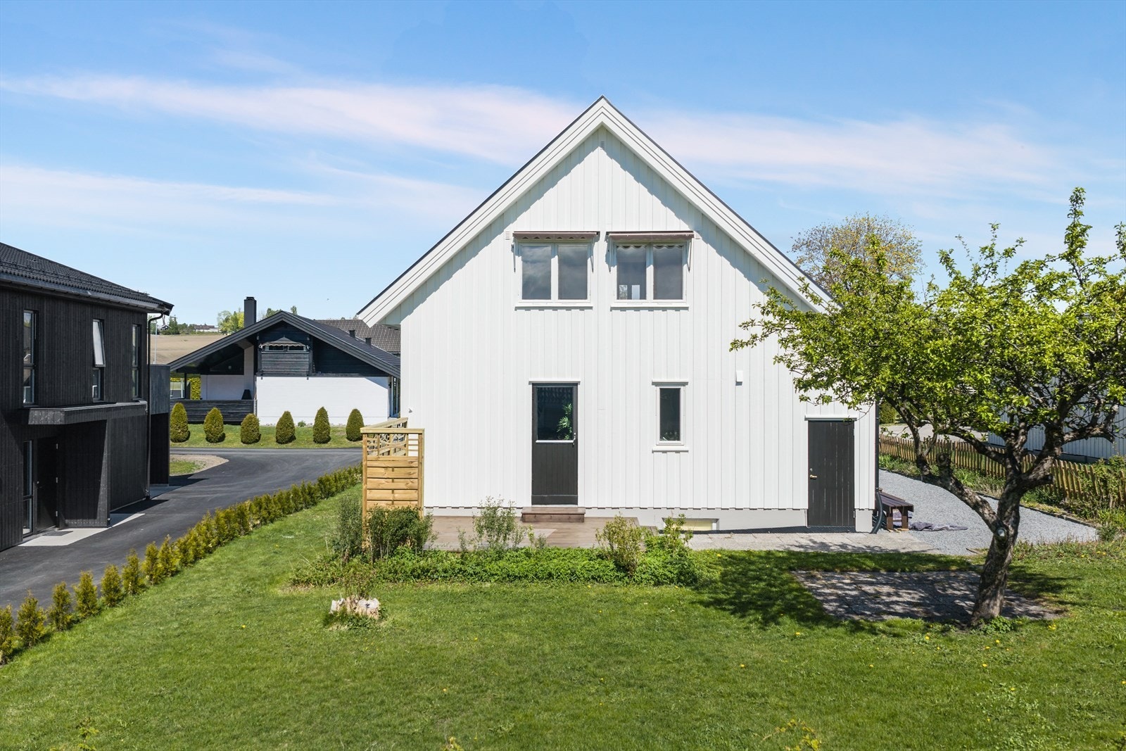 Boligen ble malt utvendig i 2026. Galleribilde