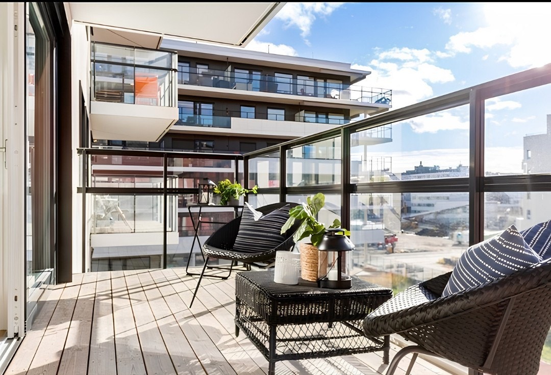 Sørvestvendt balkong Galleribilde