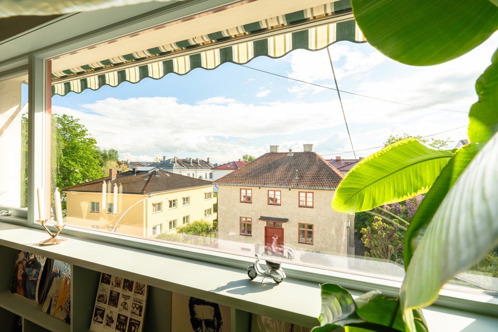 Hyggelig utsyn fra stuen. Galleribilde
