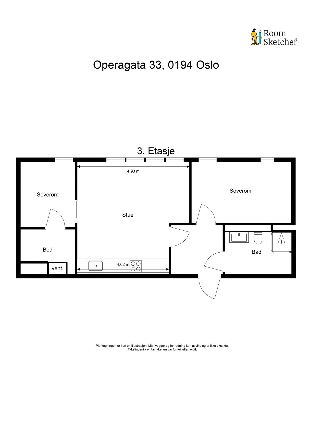 Plantegning Galleribilde