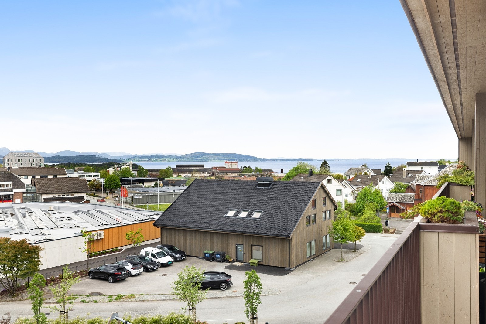 Her har man oversikt over sentrum og helt mot Stavanger Galleribilde