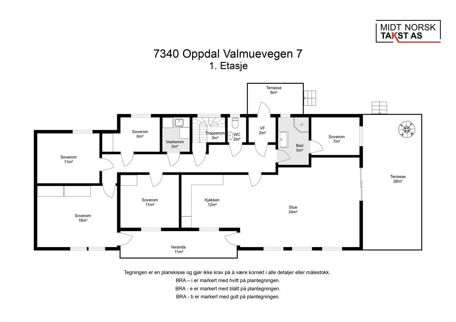 Planskisse 1. etasje Galleribilde