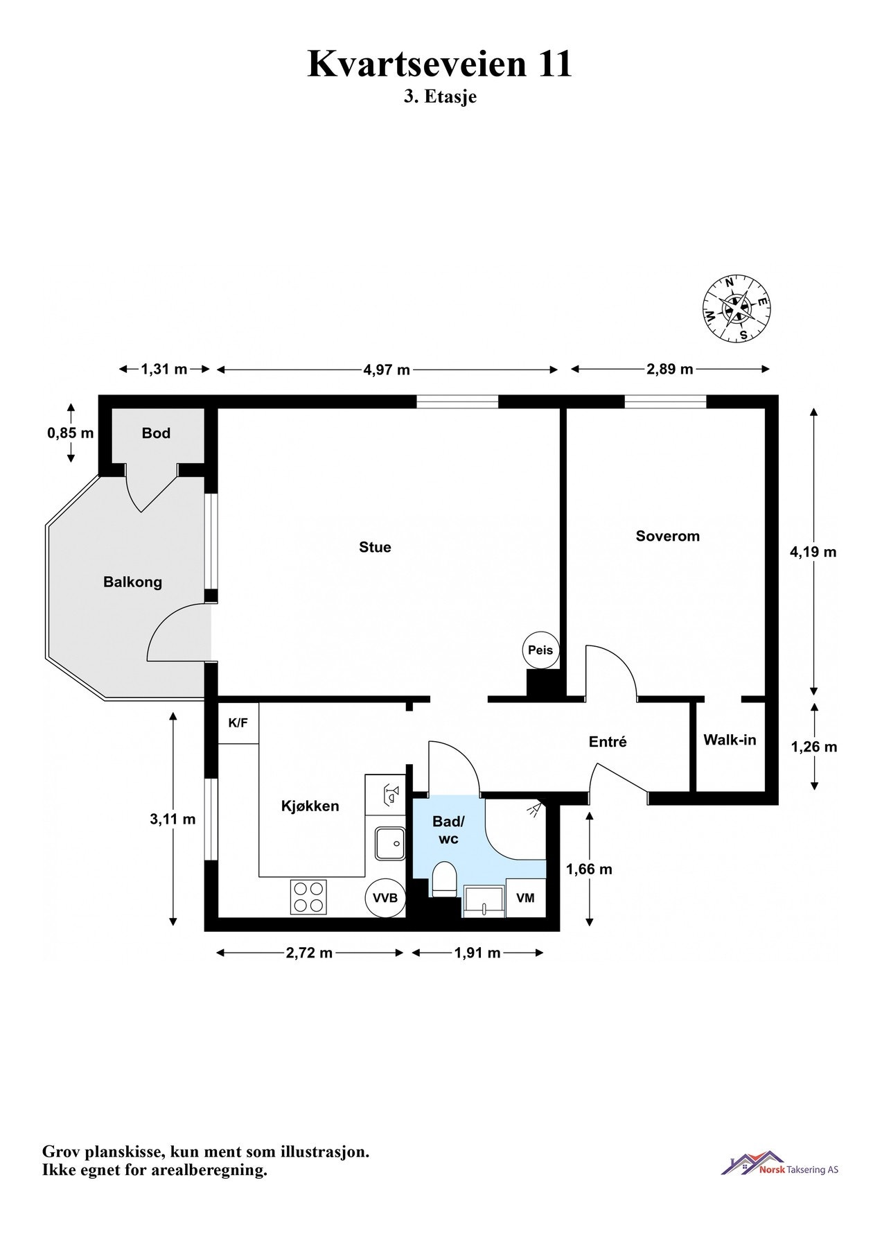 Planskisse Galleribilde
