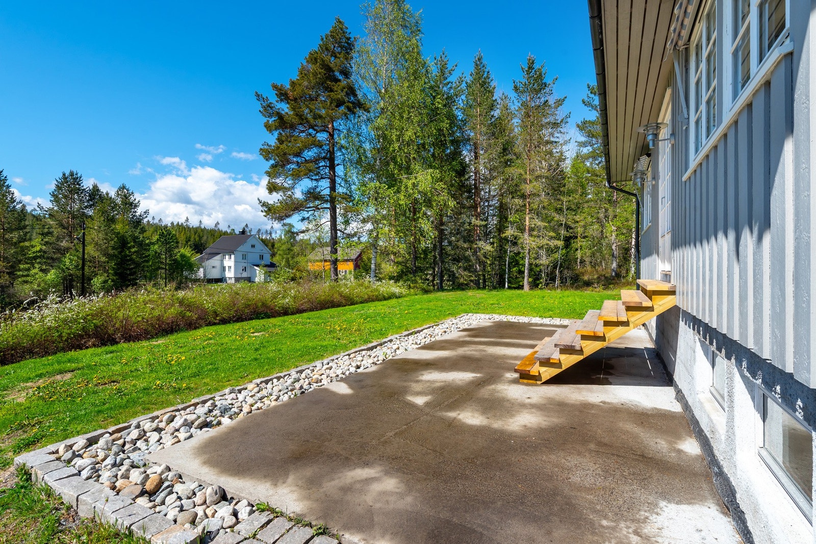 Solrikt med sol fra tidlig morgen til sen kveld. (ca kl. 22.00 mitdsommerstid) Galleribilde
