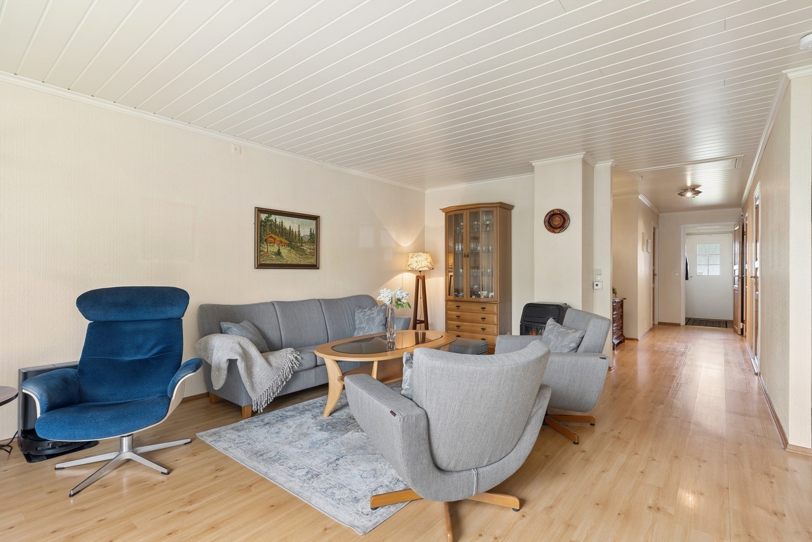 Peisovnen gir ekstra varme og hygge i stuen. Galleribilde