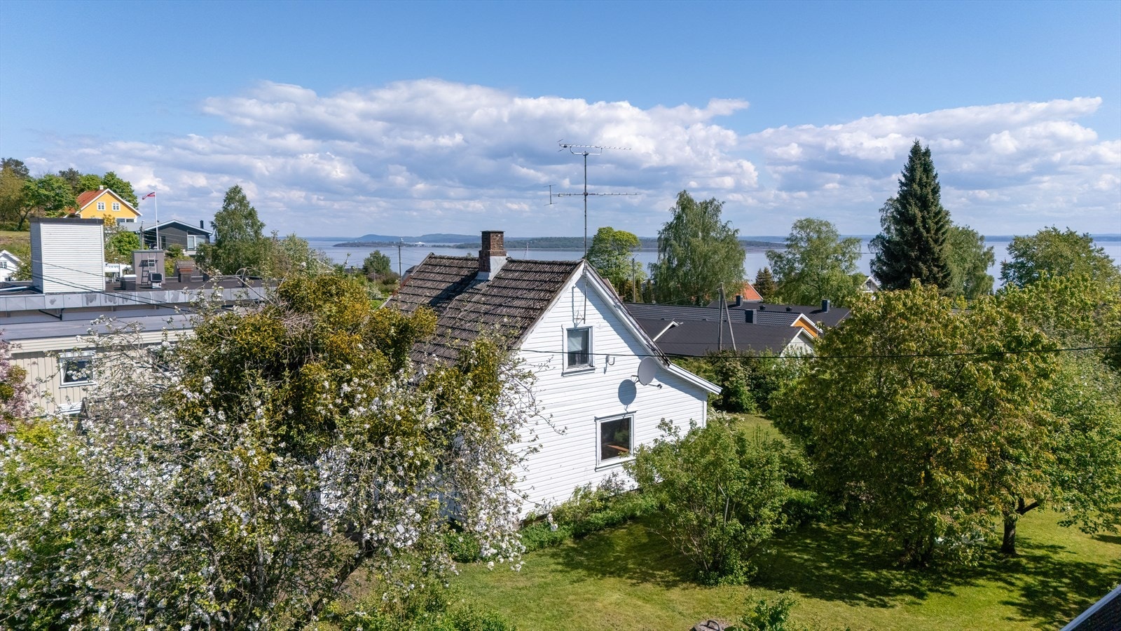 Stor, solrik og skjermet hage. Stille, fredelig og sjønært! Galleribilde