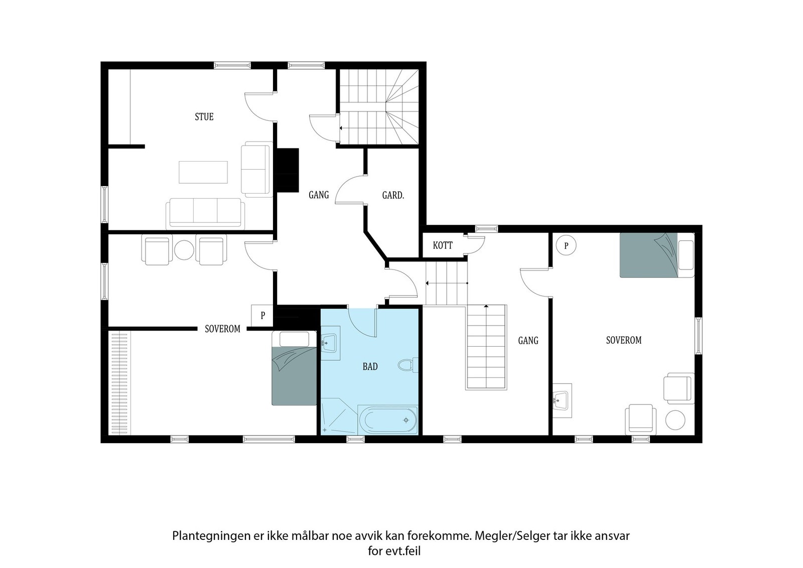 Planskisse 2. etasje. Galleribilde