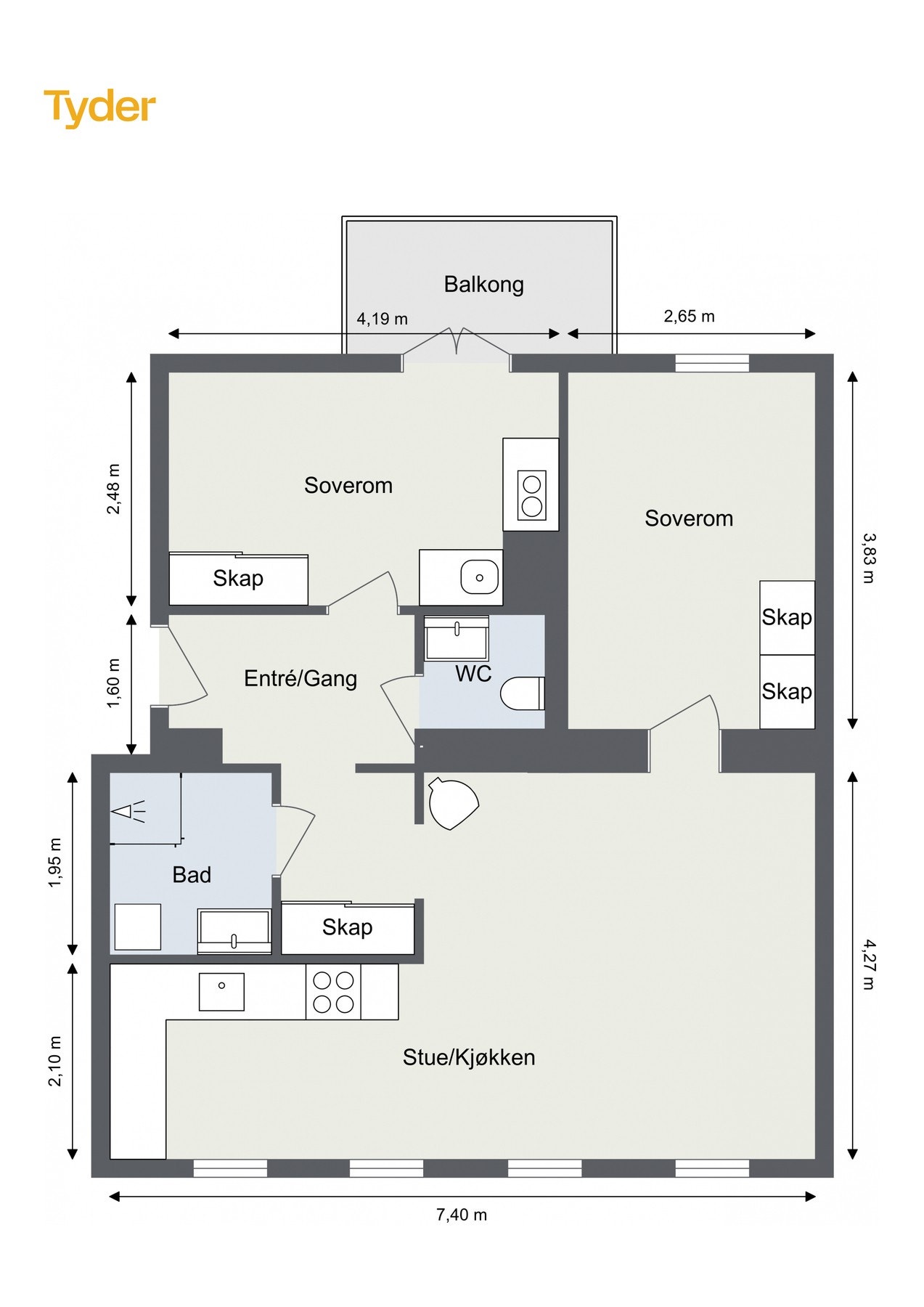 Plantegning Galleribilde