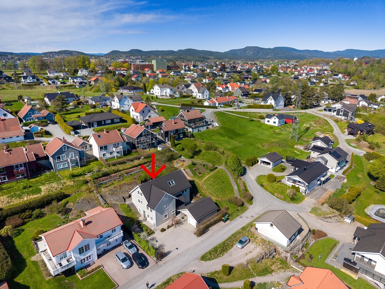 Annajordet er et etablert og rolig boligområde på Frogner i Skien. Galleribilde