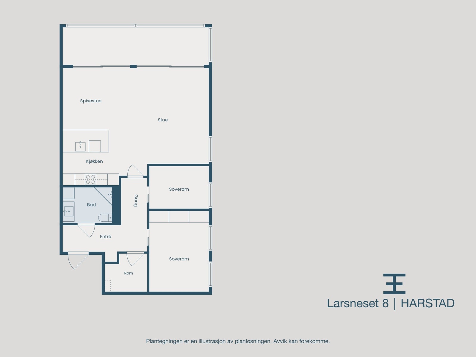Plantegning leilighet Galleribilde