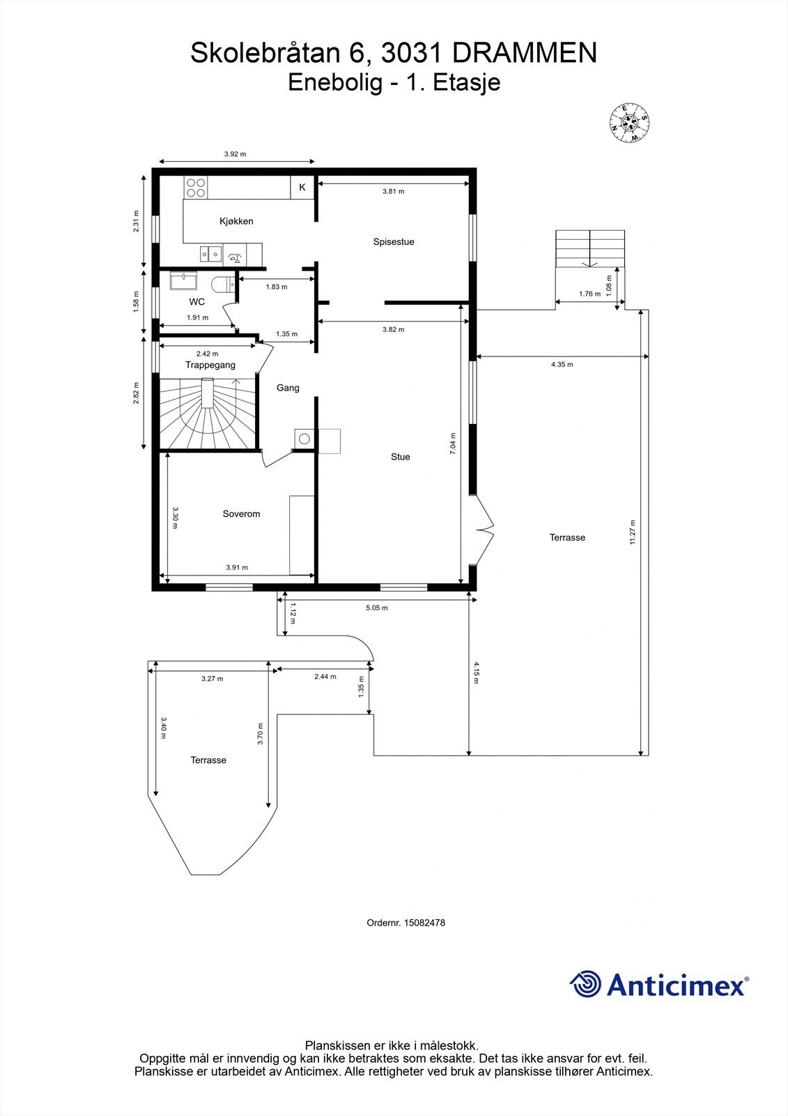 Plantegning - 1. etasje Galleribilde