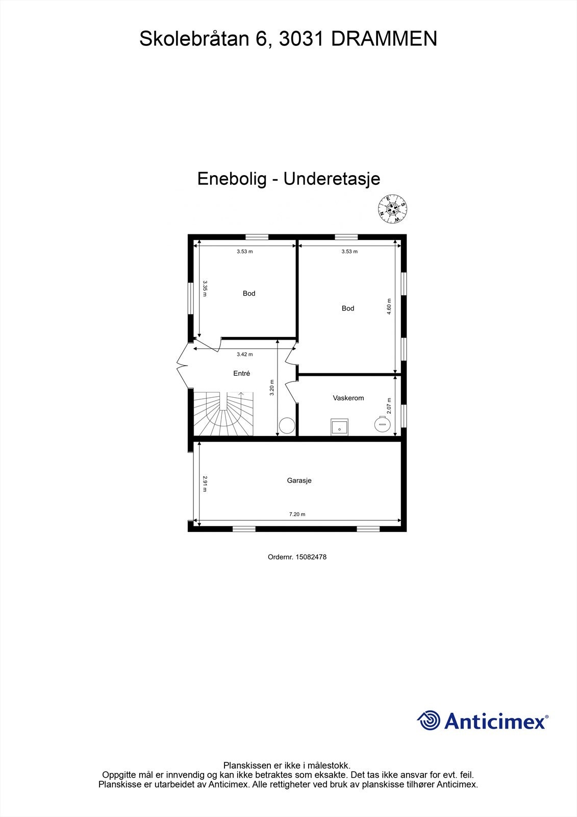 Plantegning - Underetasje Galleribilde