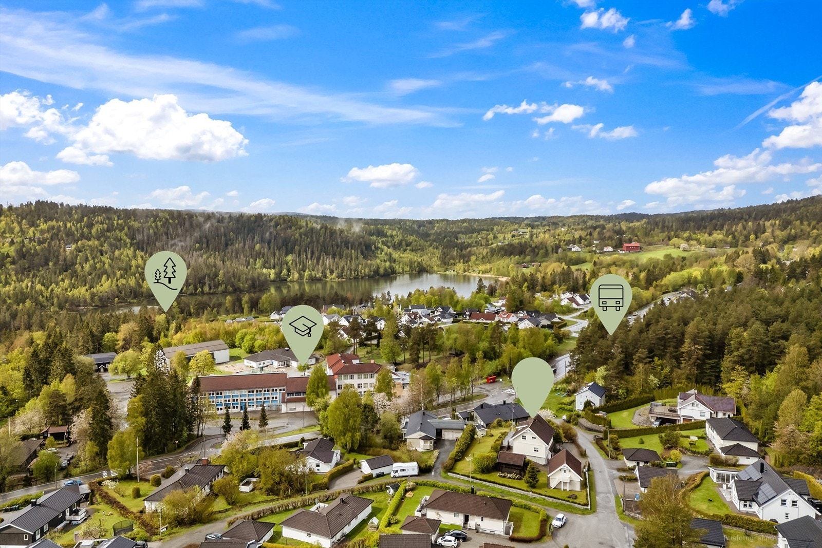 Stille og rolige omgivelser i et trivelig boligfelt.
Foto: Knipzet AS - Emmy af Geijerstam Galleribilde