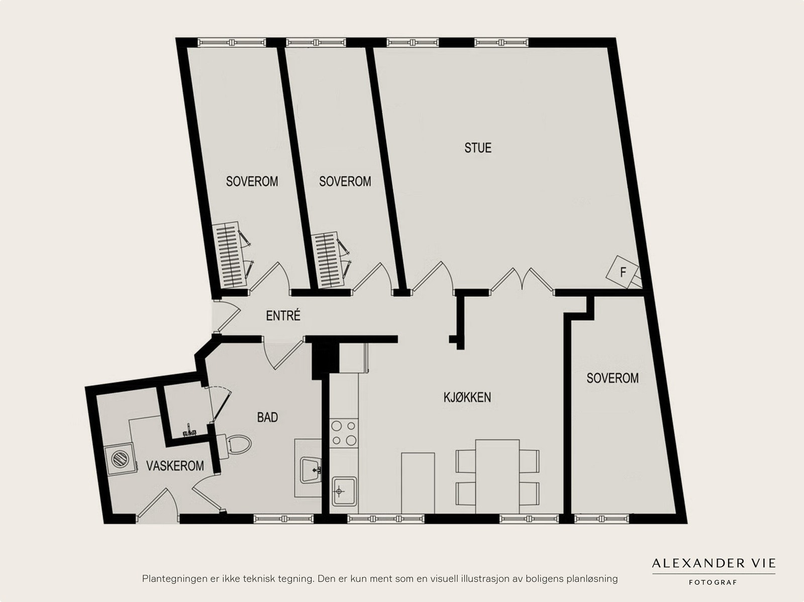 Planskisse 3. etasje. Galleribilde