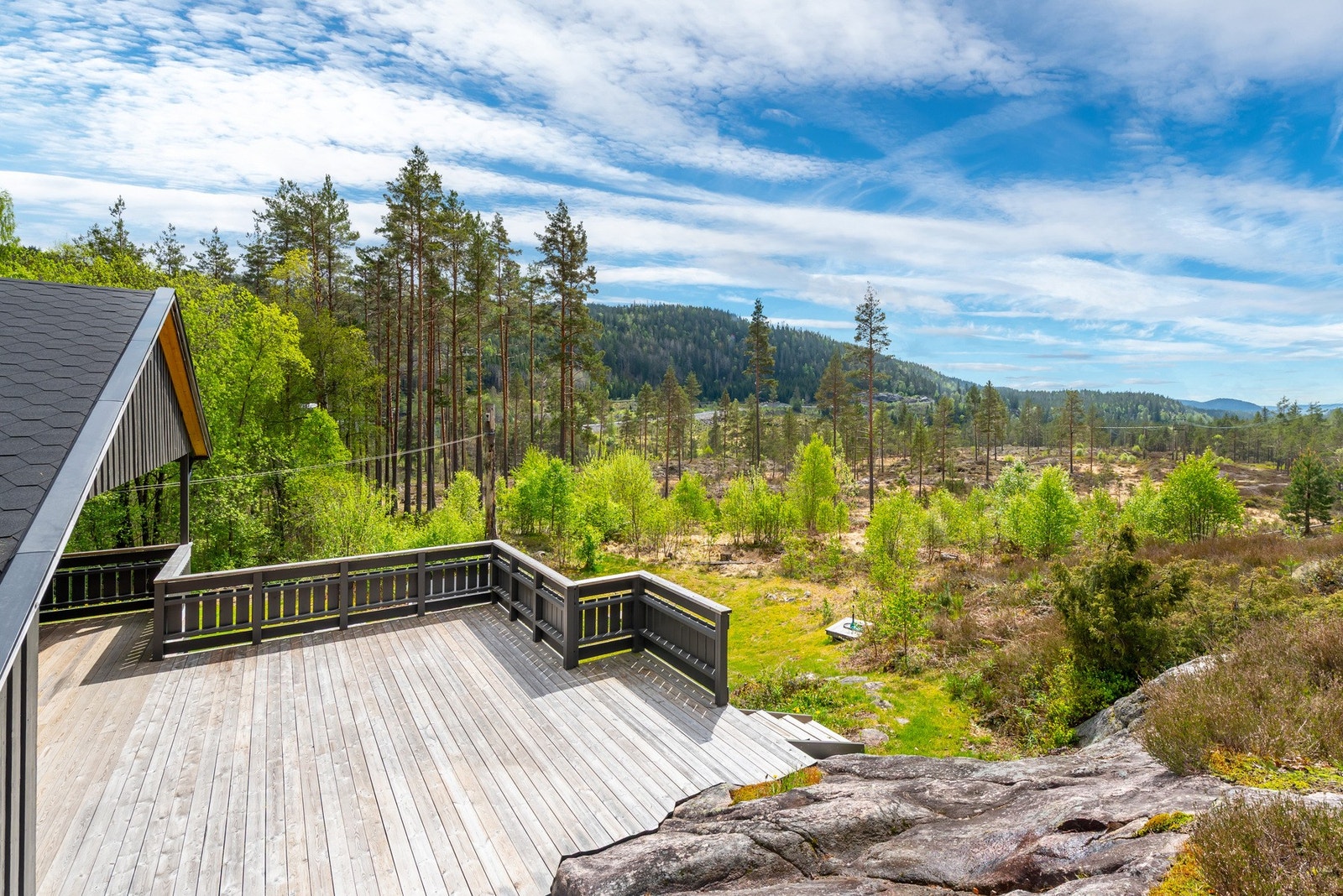 Fin utsikt over nærområde. Galleribilde