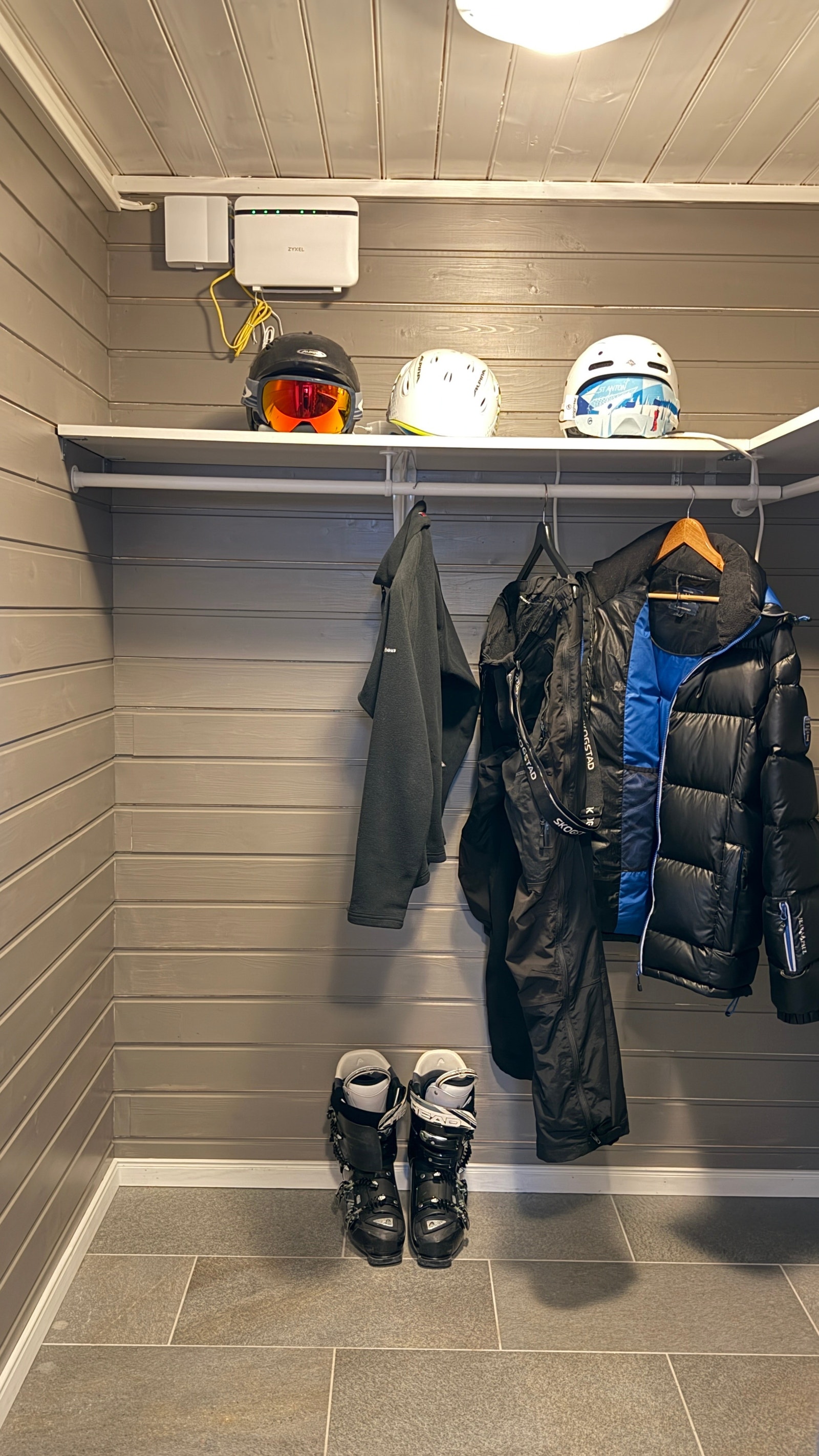 Hovedetasje - innvendig sportsbod Galleribilde