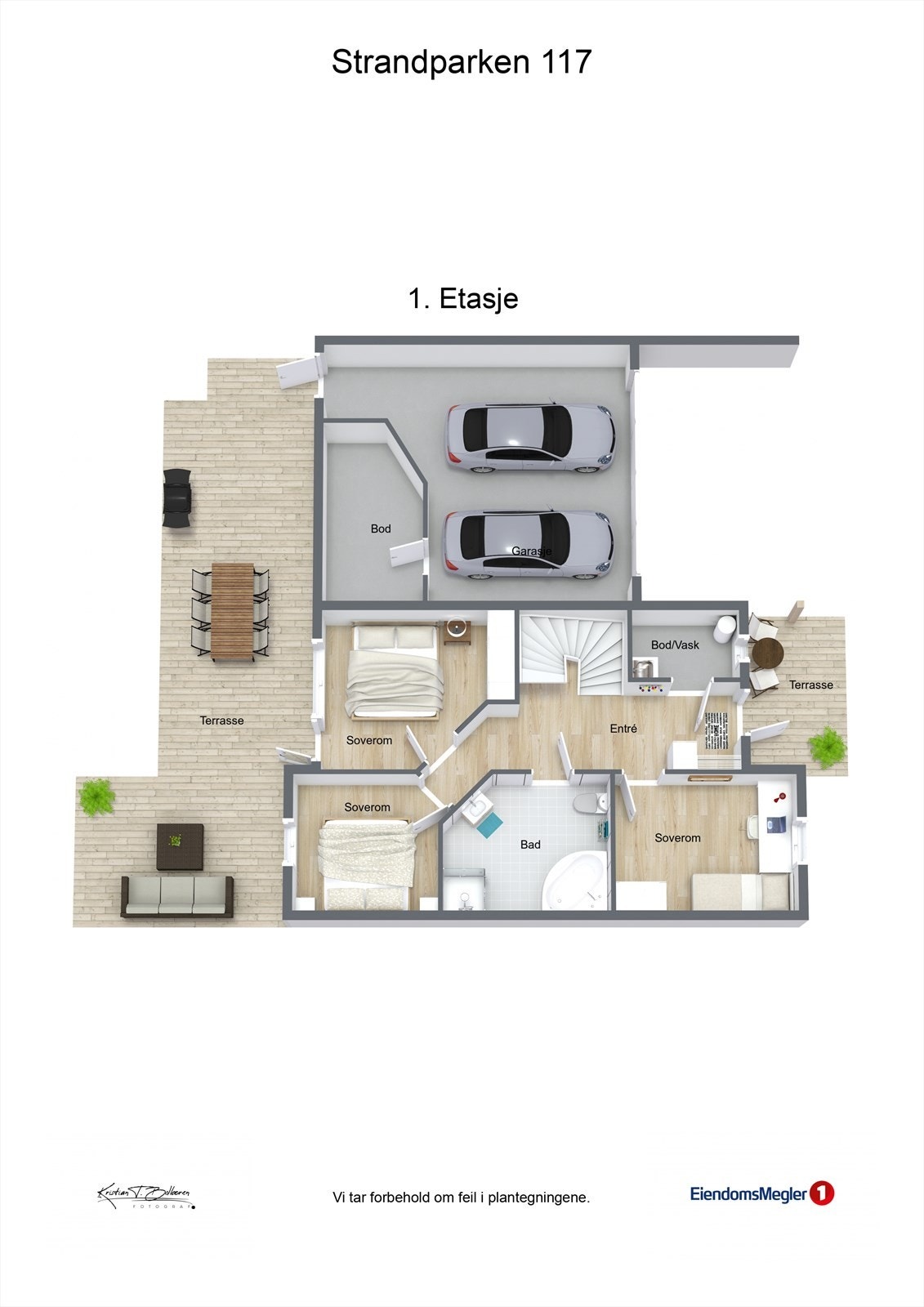Plantegning 1. etasje Galleribilde