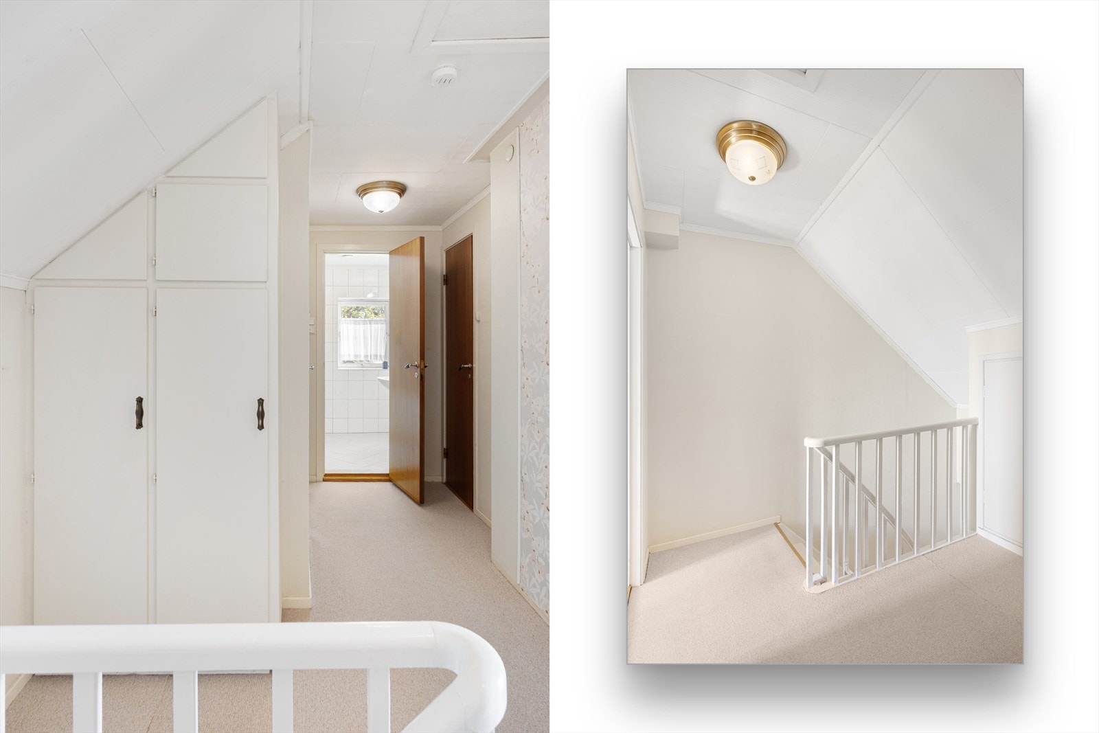 Her oppe finner du to soverom, bad, toalettrom og oppbevaringsmuligheter. Galleribilde