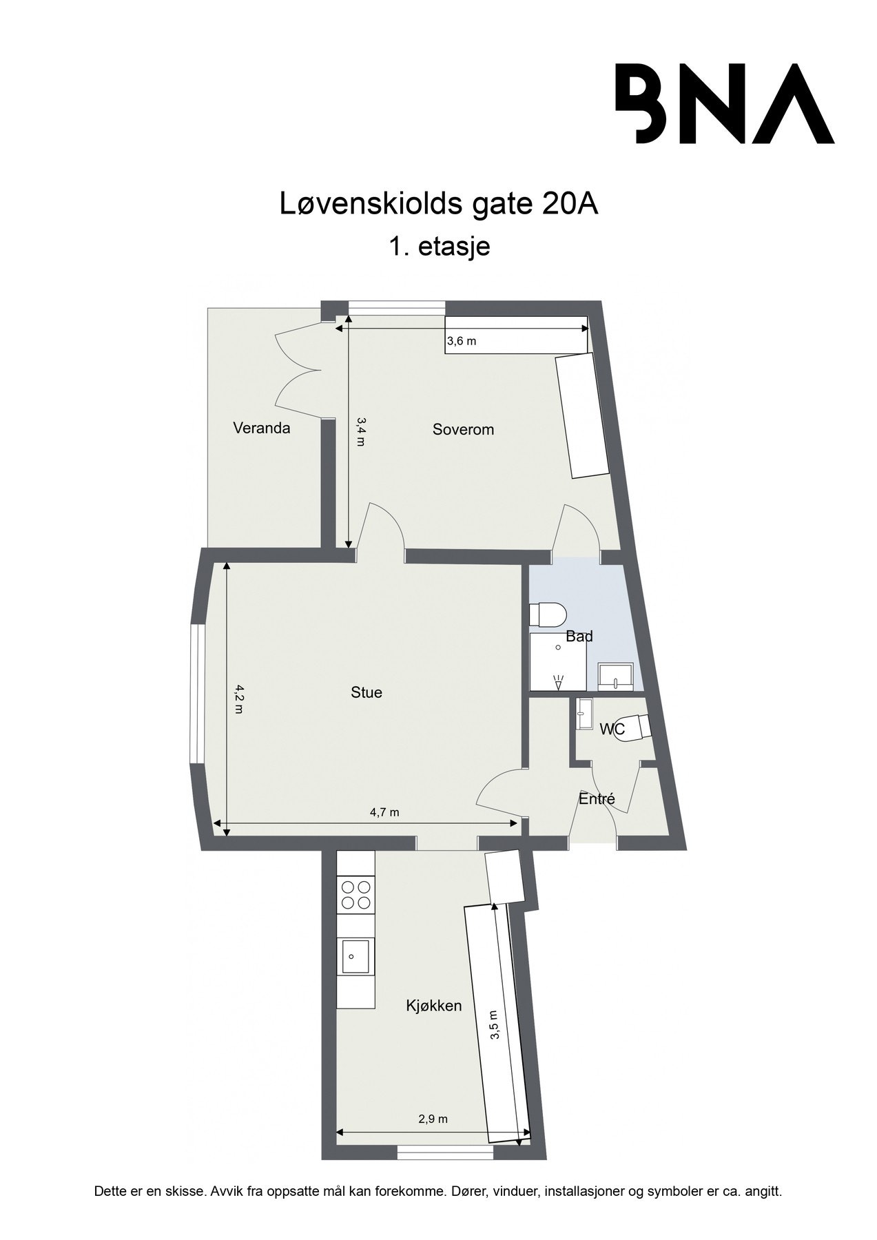Plantegning Galleribilde