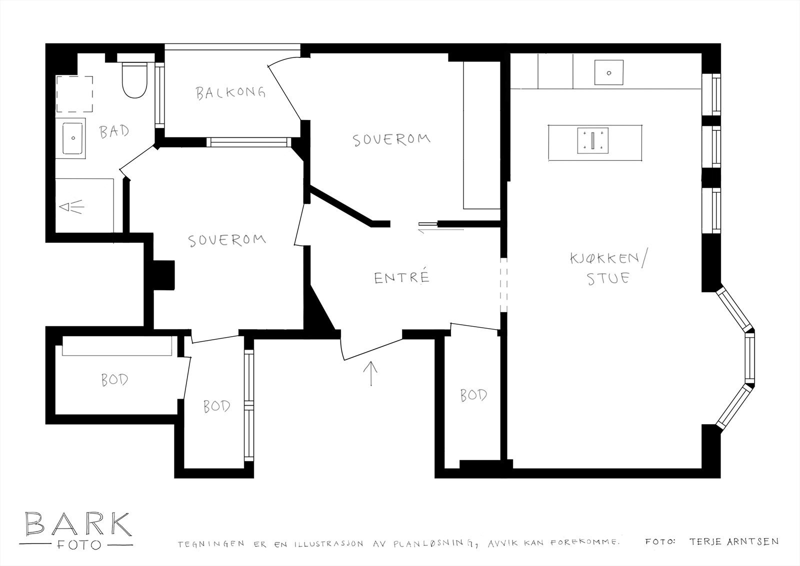 - Alternativ planløsning 1 - Galleribilde