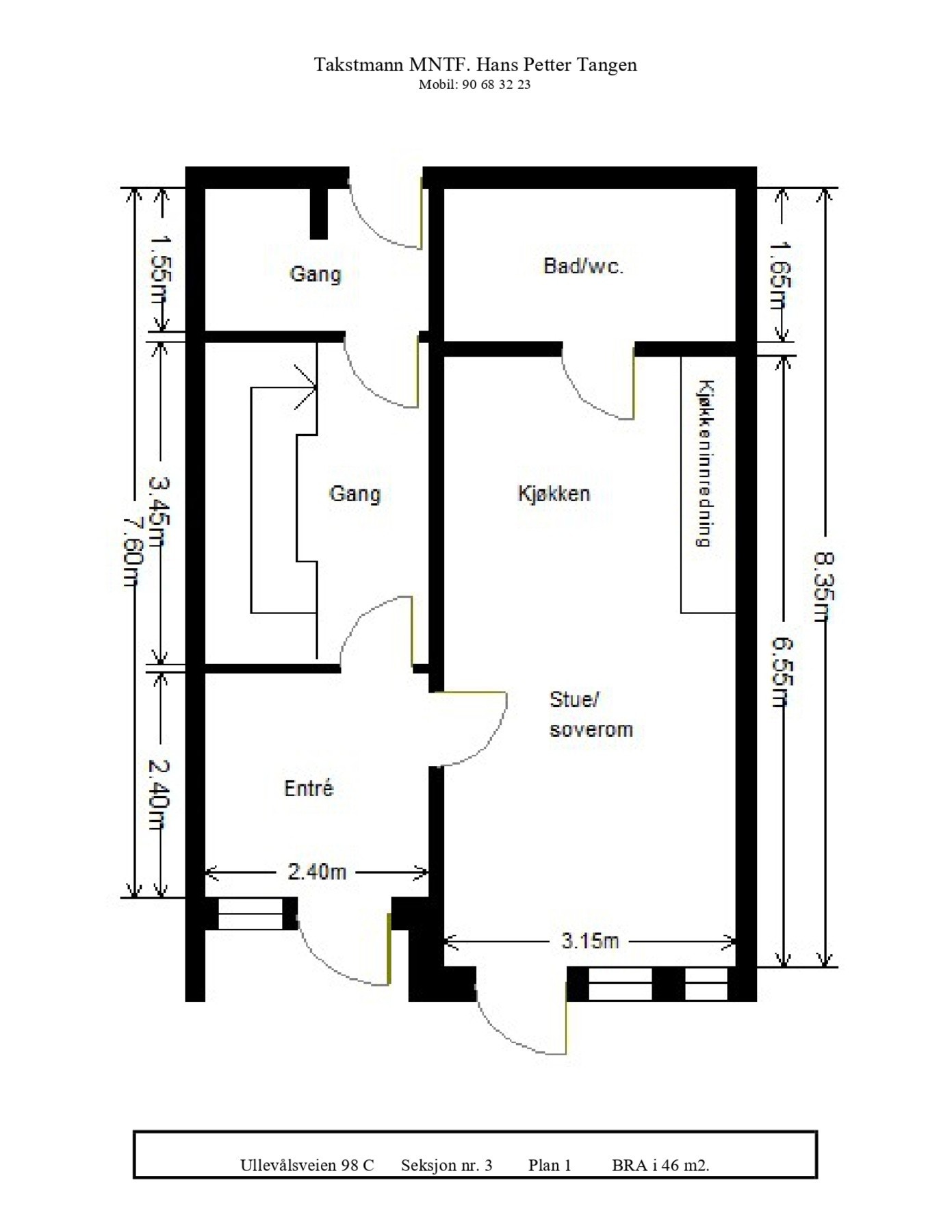 Planløsning 1. etasje og hybel Galleribilde