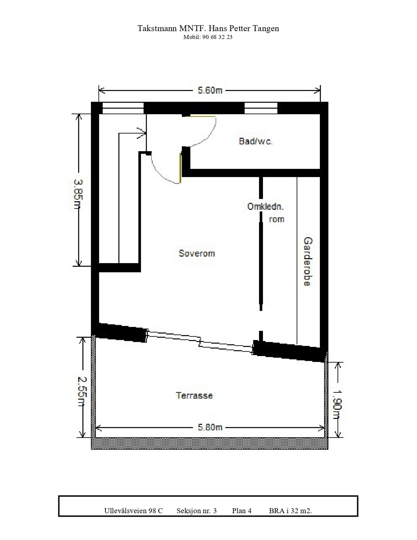 Planløsning 4. etasje Galleribilde