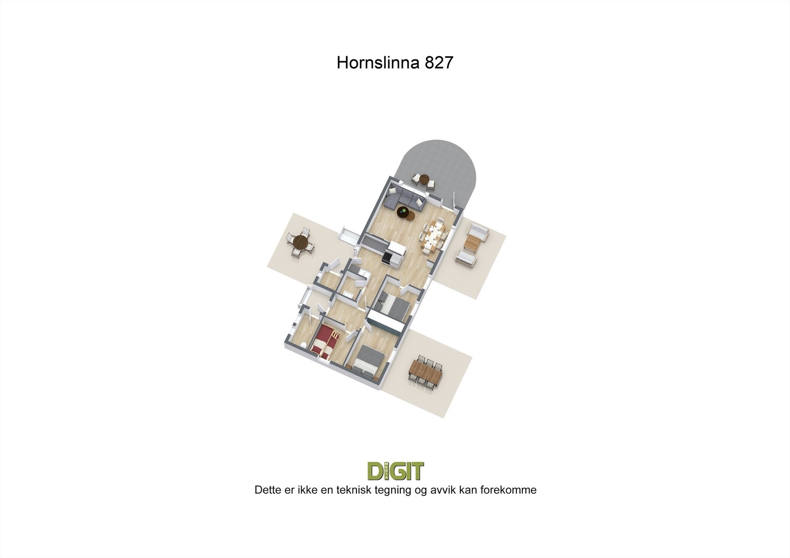 3D - Hornslinna 827 Galleribilde