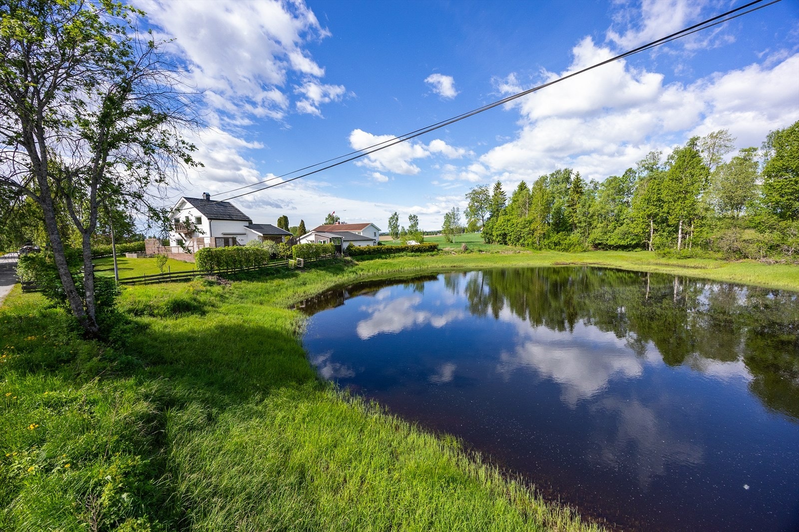 Områdebilde. I tjernet er det fiskemulighet for gjedde og abbor. Galleribilde