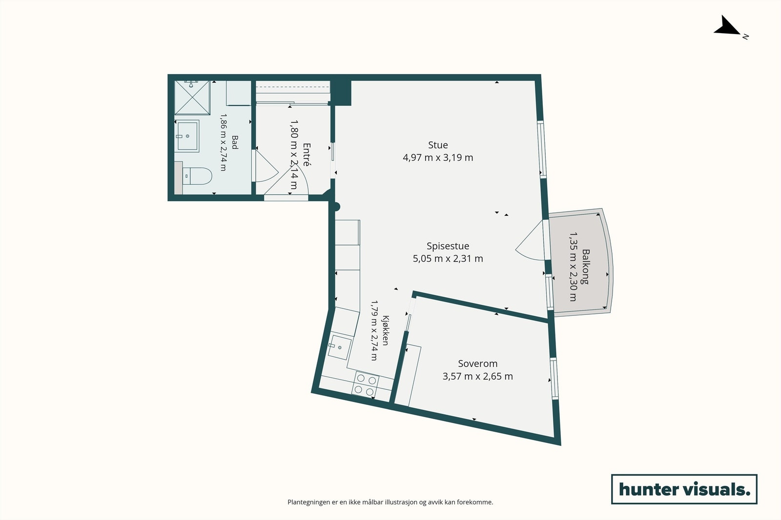 Plantegning Galleribilde