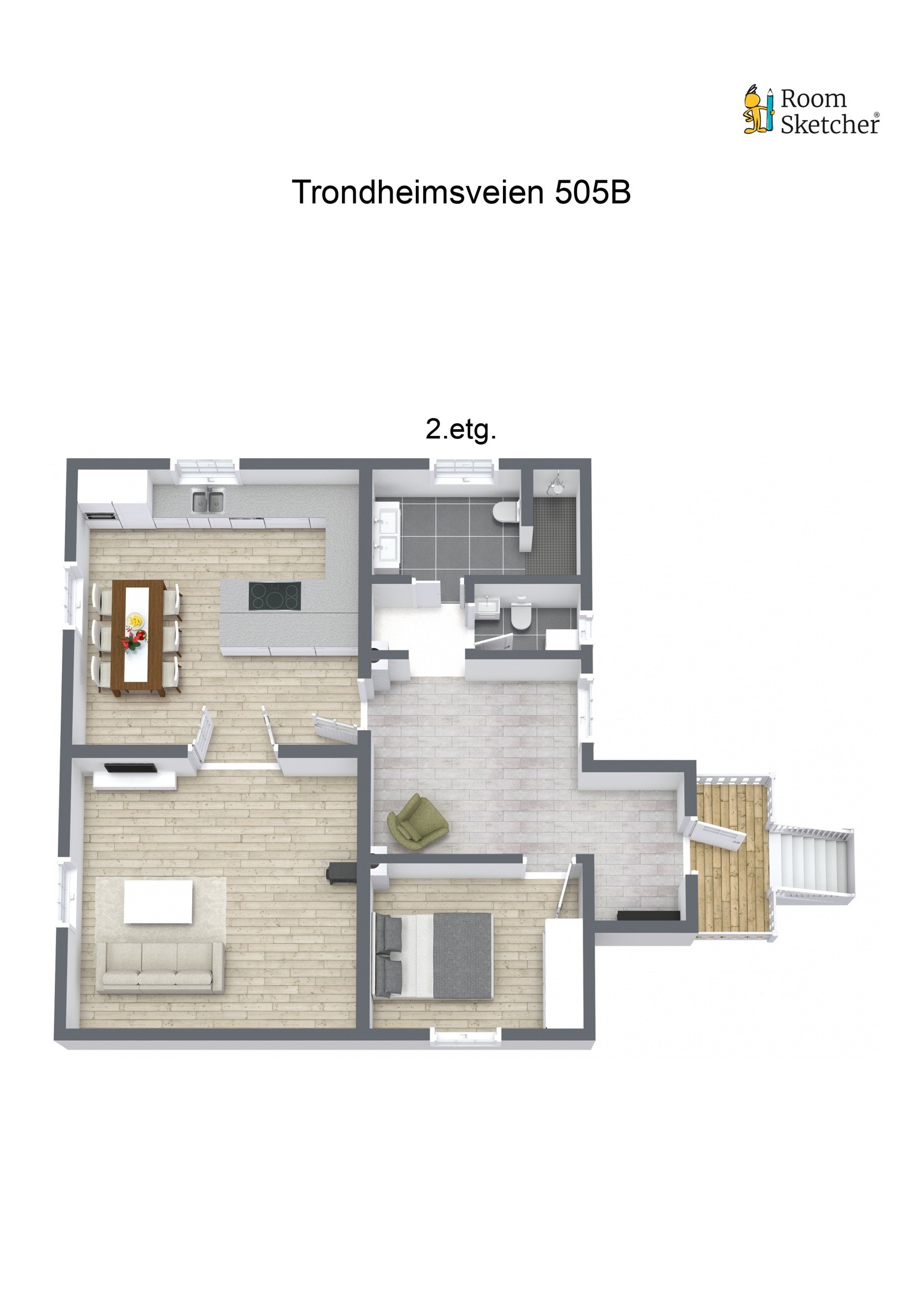 Plantegning 2. etasje Galleribilde