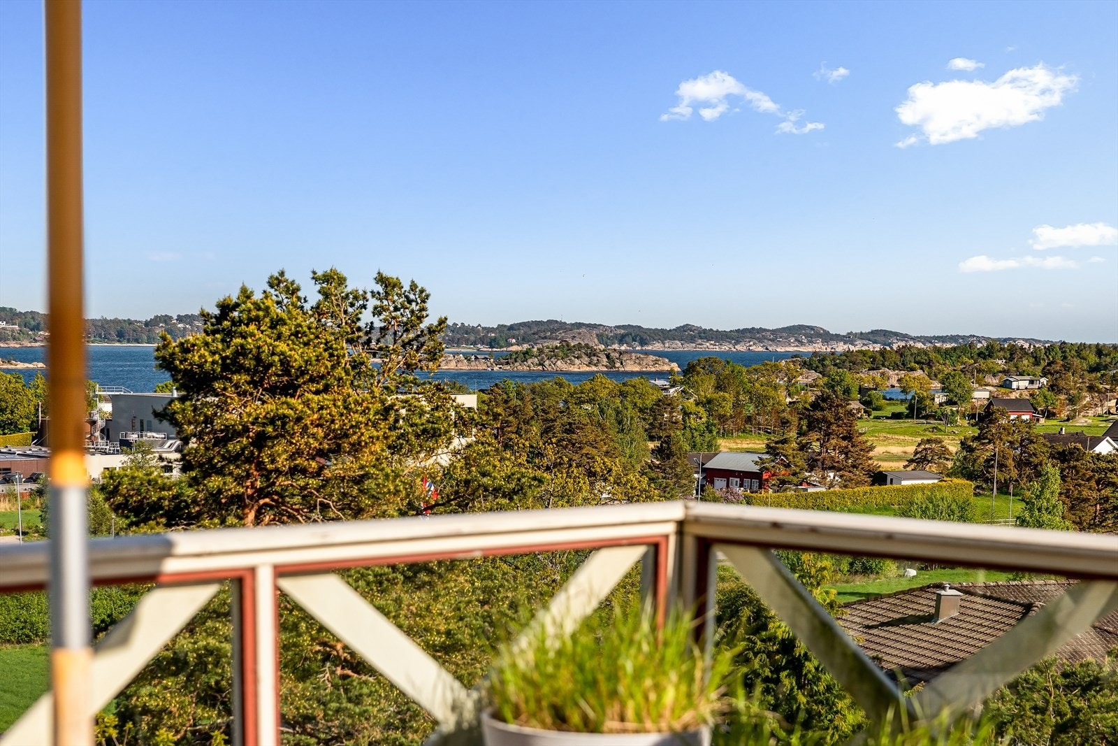 Flott utsikt utover området. Galleribilde