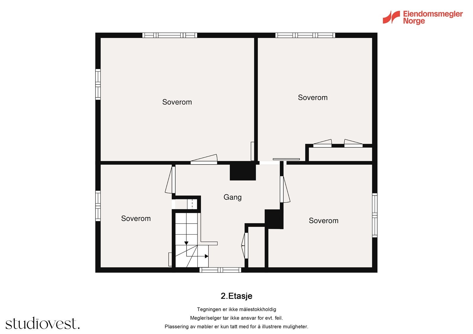 Plantegning 2. etg Galleribilde