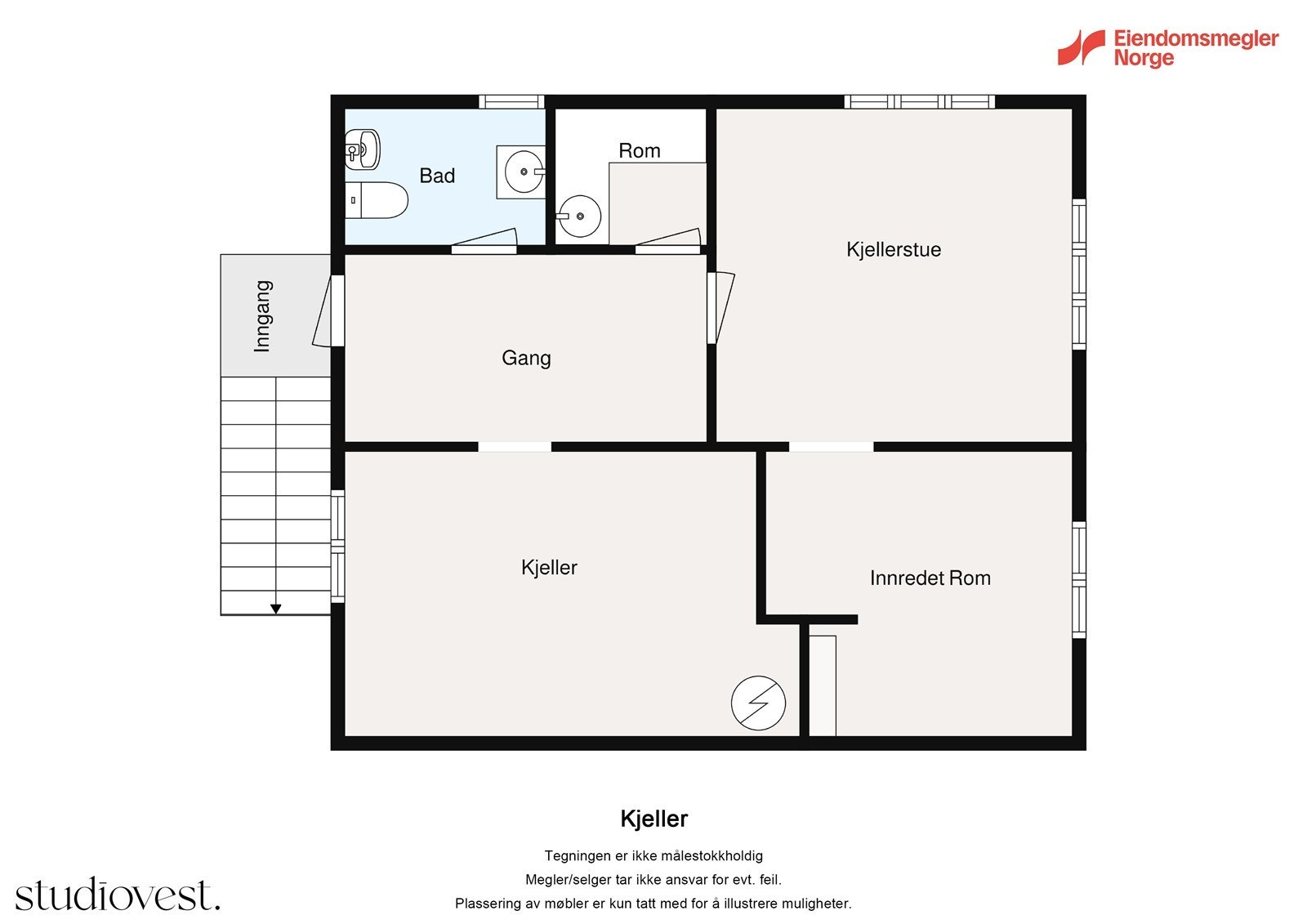 Plantegning kjeller Galleribilde