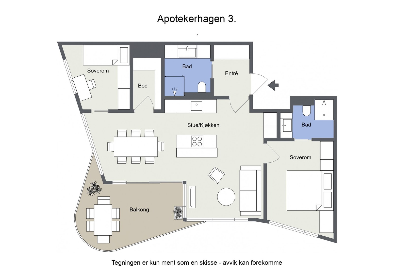 Planskisse Galleribilde