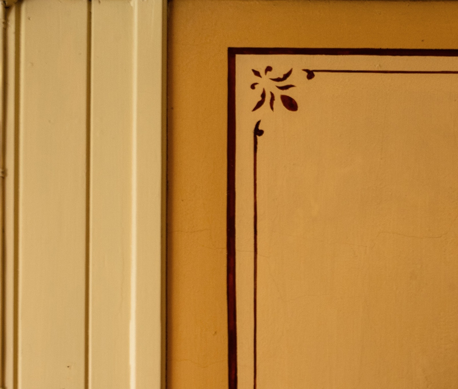 Detalj malt på vegg spisestue 1.etg. Galleribilde
