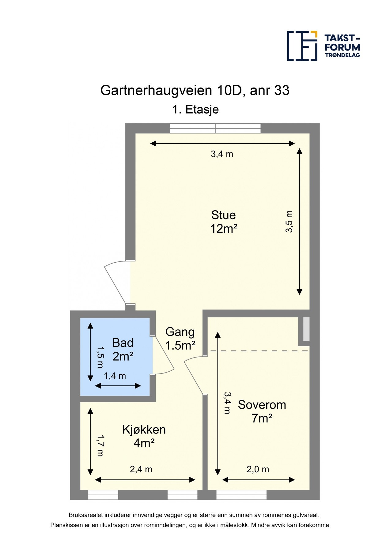 Plantegning 1.etasje. Galleribilde