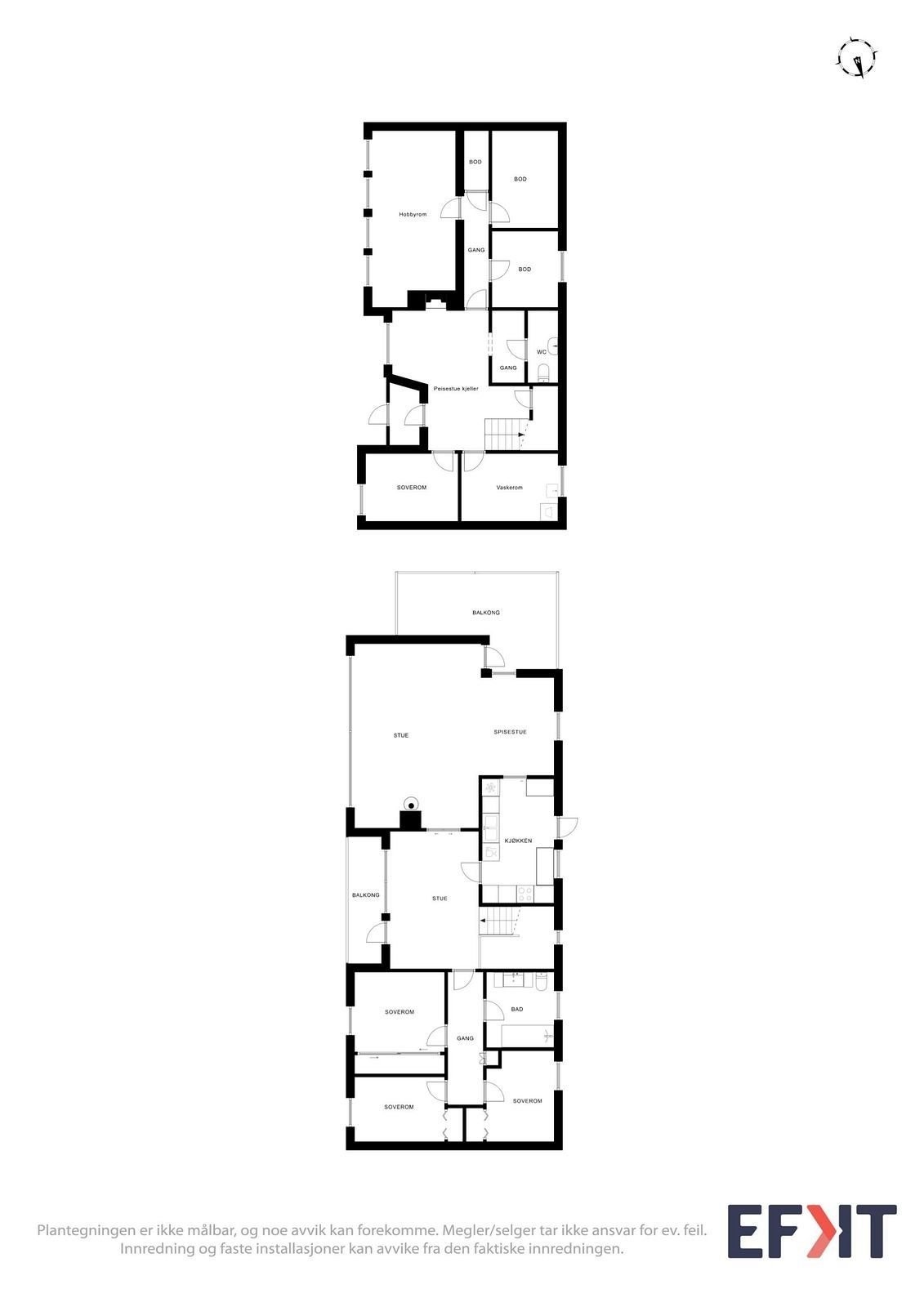 plantegning Galleribilde