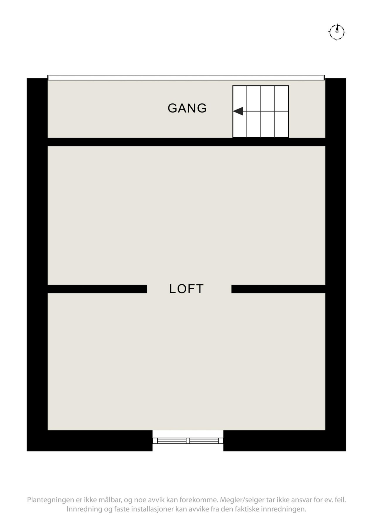 Planskisse hems. Galleribilde
