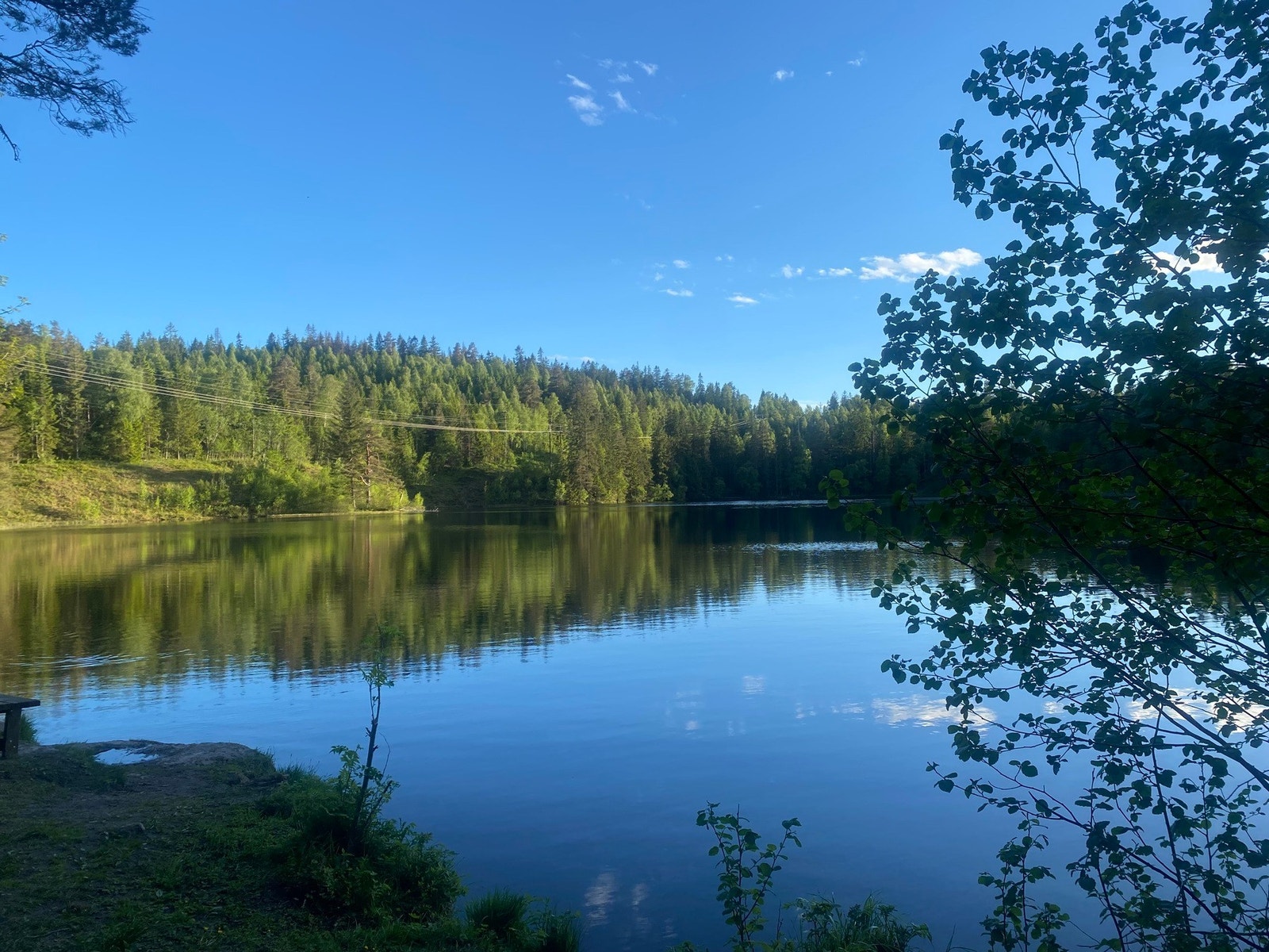 Kort vei til bading ved Oppsjø. Galleribilde