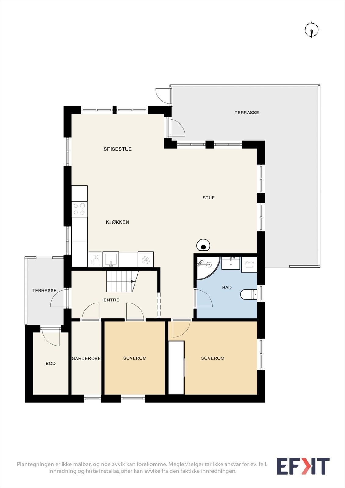 Planskisse 1. etg. Galleribilde
