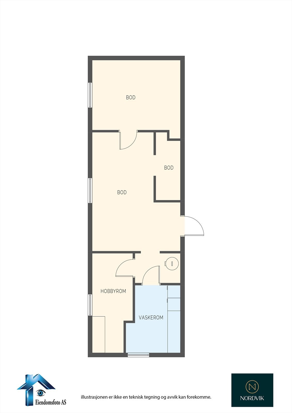 Planskisse Kjeller Galleribilde