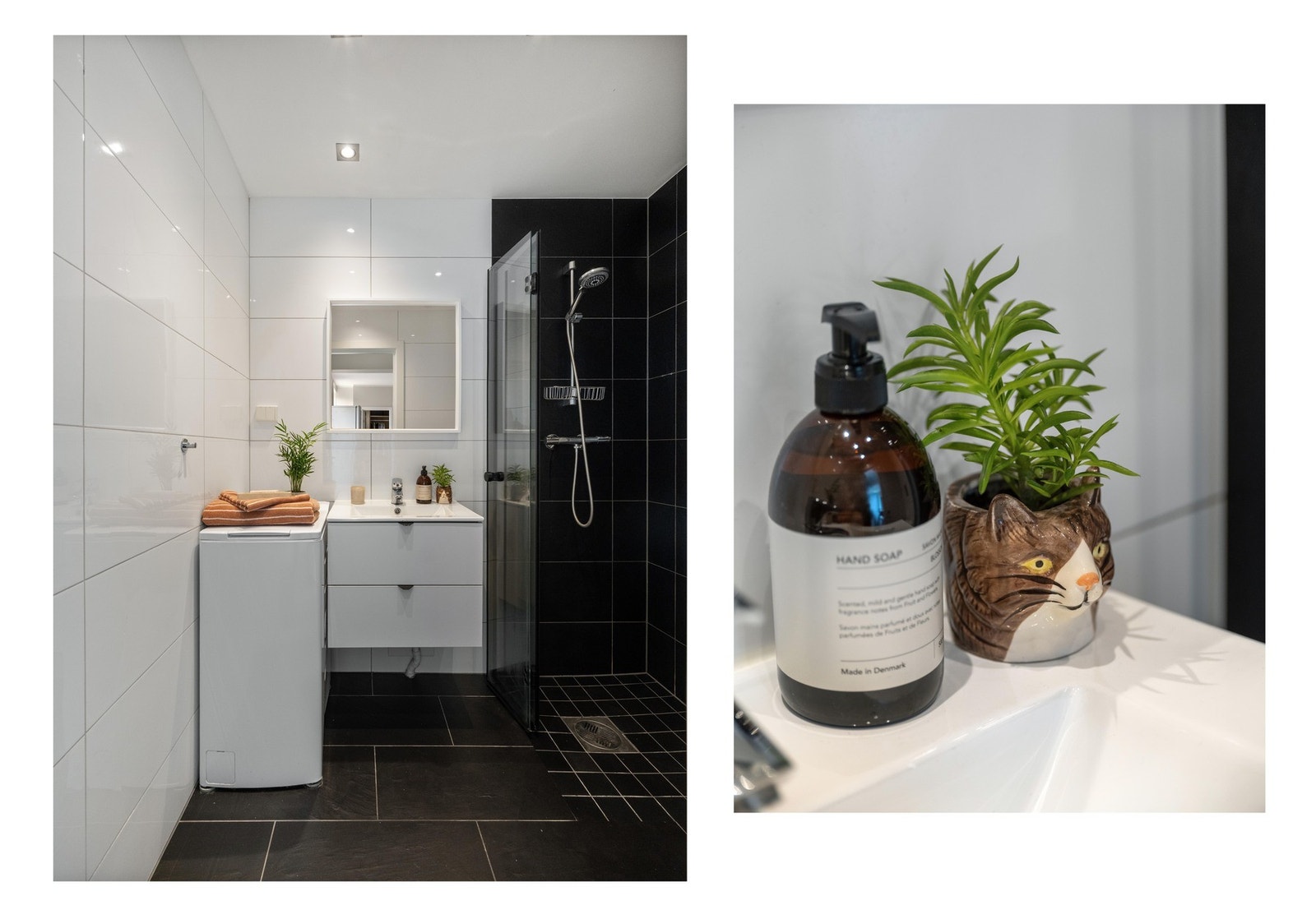 Plass til vaskemaskin av smal variant er det også! Galleribilde