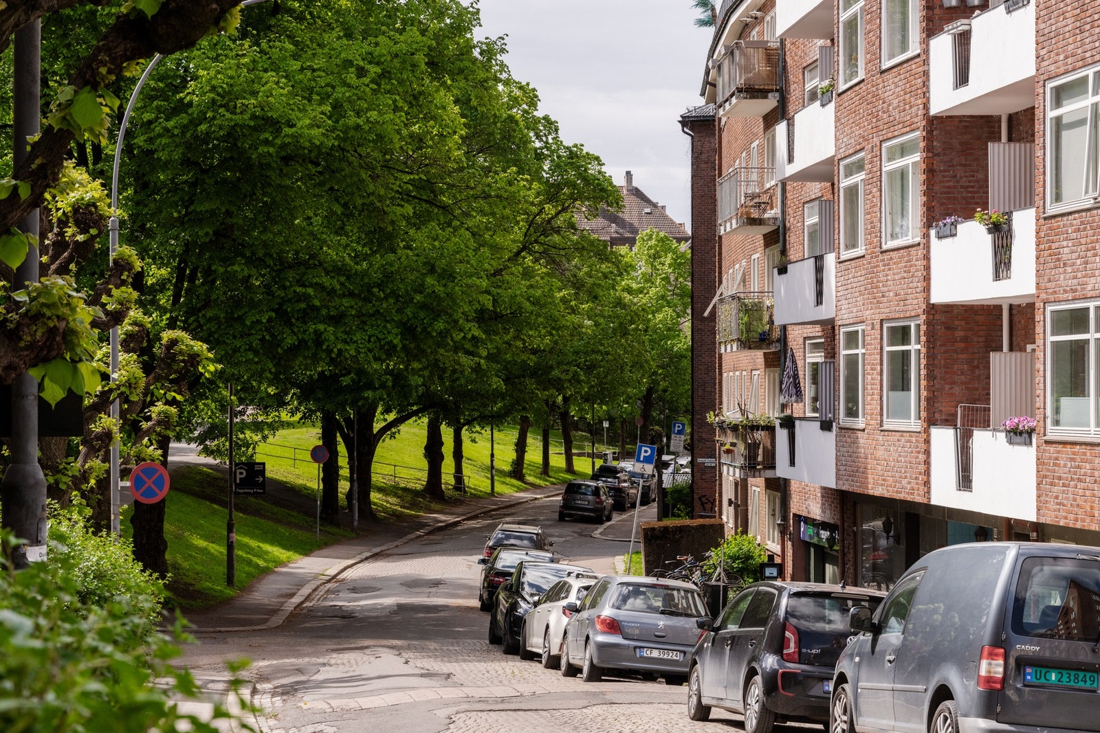 I Fagerborggata 50A er det mulig å leie parkering Galleribilde